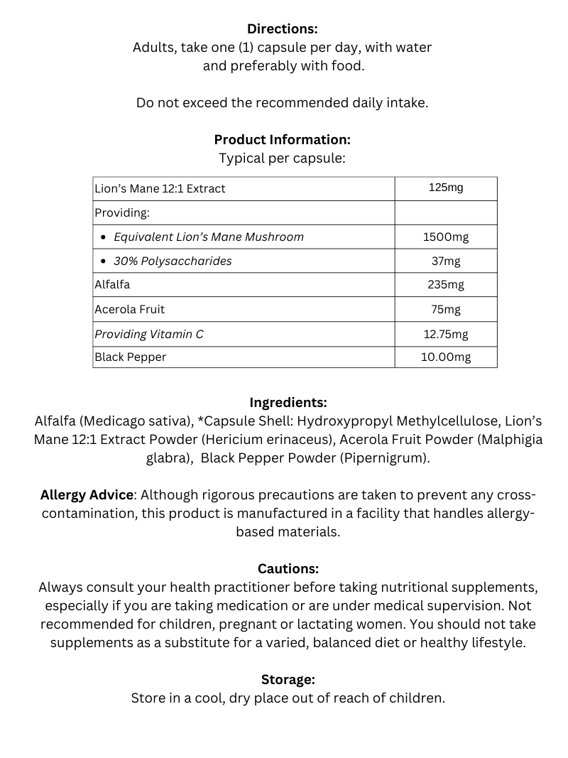 Lion's Mane Extract